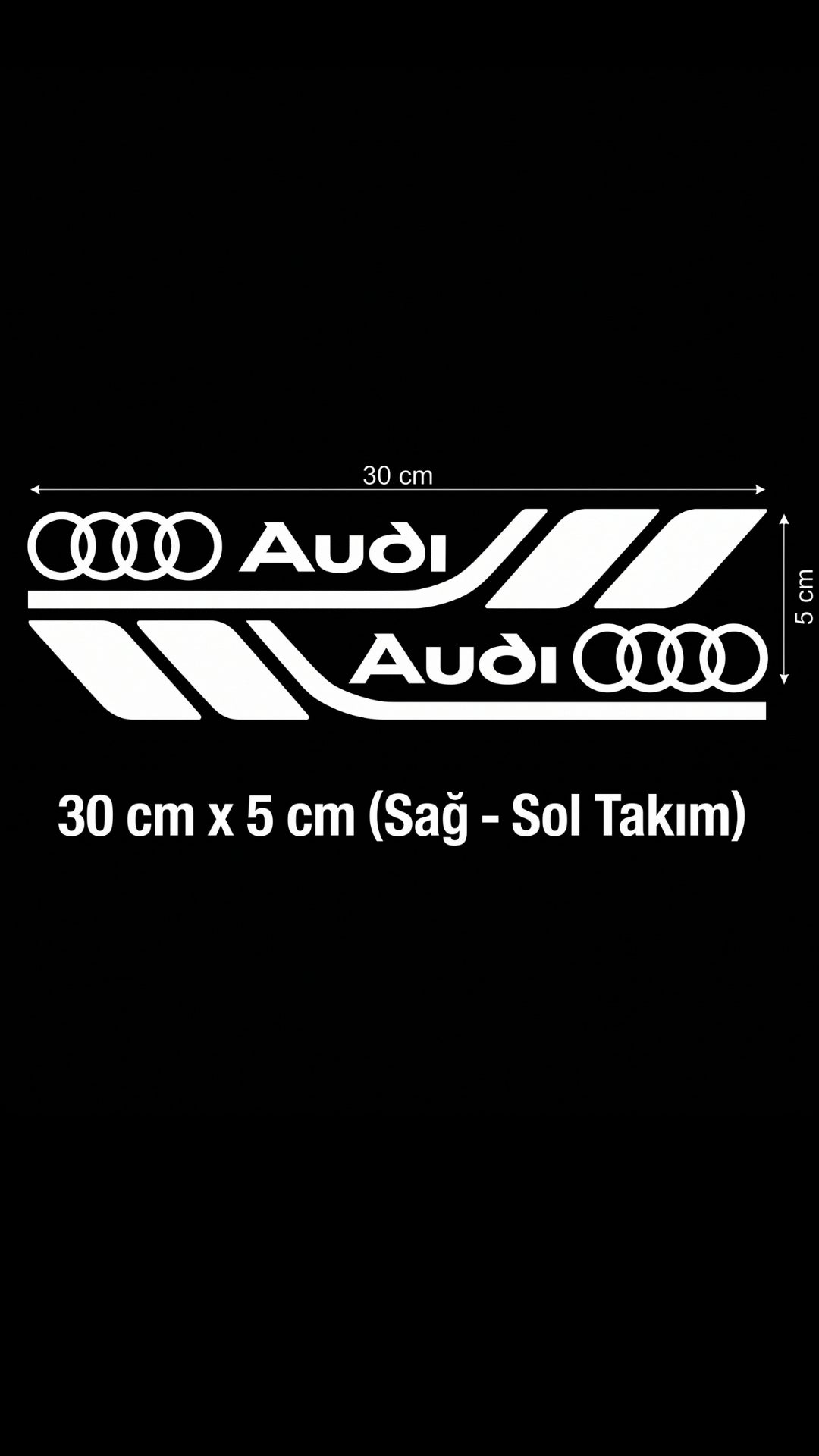 Marka Logolu Su Geçirmez  Araç Kapı ve Tampon Gövde Sticker Seti