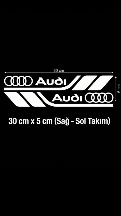 Marka Logolu Su Geçirmez  Araç Kapı ve Tampon Gövde Sticker Seti