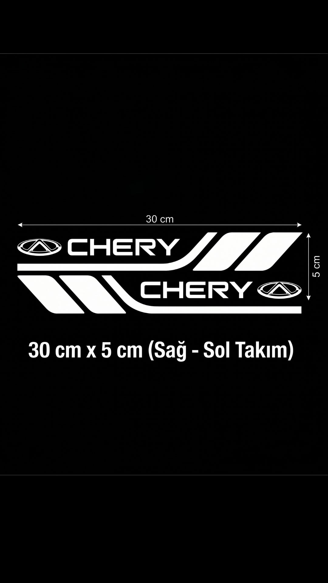 Marka Logolu Su Geçirmez  Araç Kapı ve Tampon Gövde Sticker Seti
