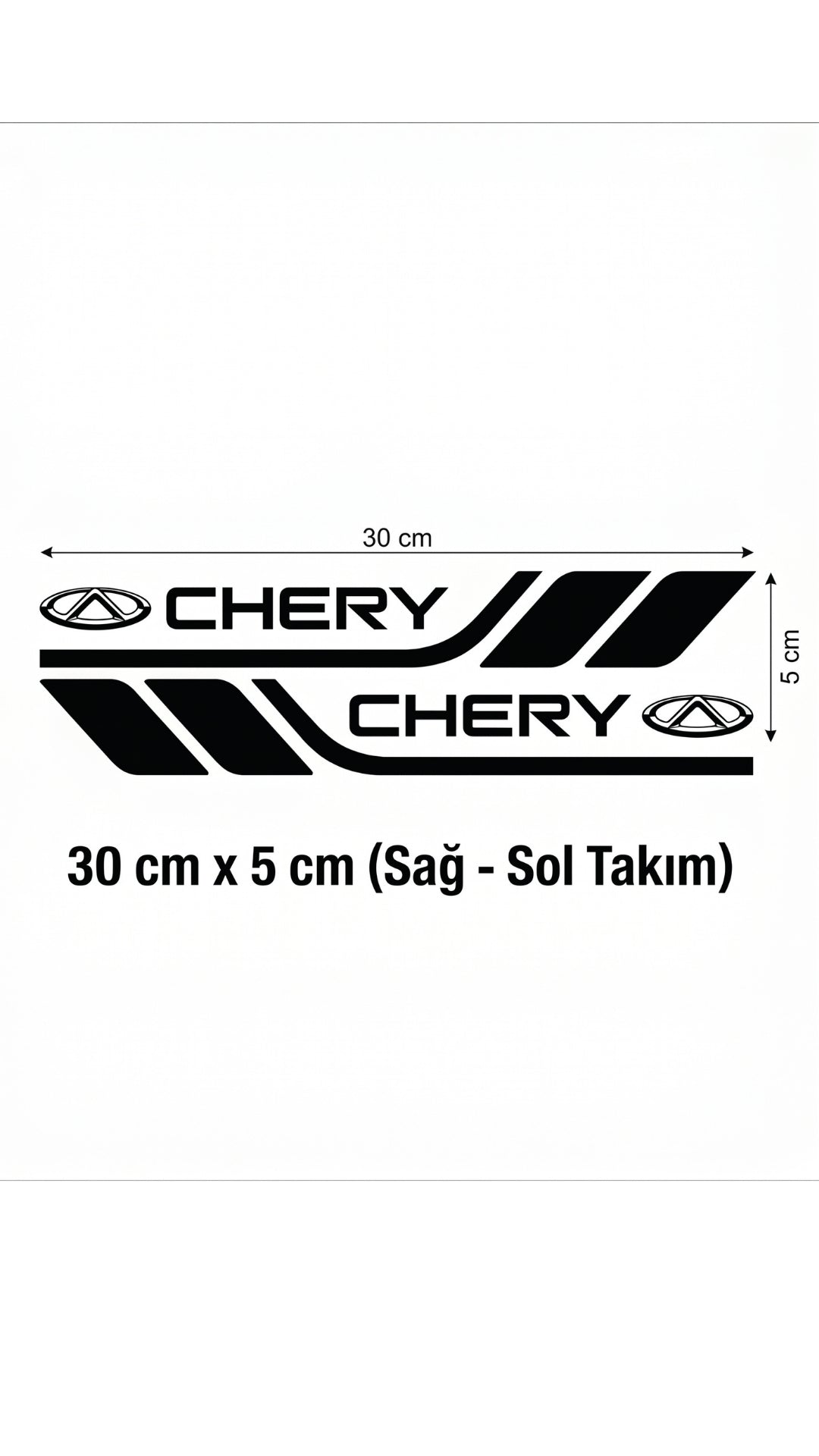Marka Logolu Su Geçirmez  Araç Kapı ve Tampon Gövde Sticker Seti