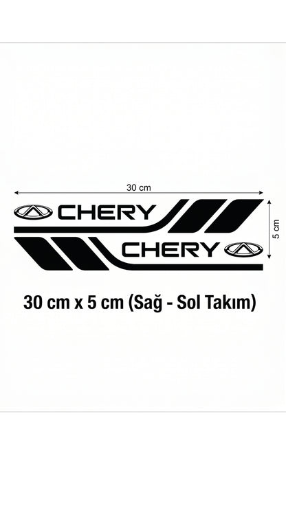 Marka Logolu Su Geçirmez  Araç Kapı ve Tampon Gövde Sticker Seti