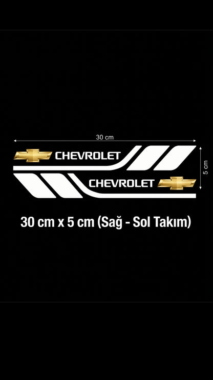 Marka Logolu Su Geçirmez  Araç Kapı ve Tampon Gövde Sticker Seti