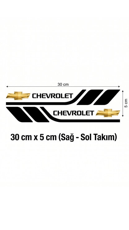 Marka Logolu Su Geçirmez  Araç Kapı ve Tampon Gövde Sticker Seti