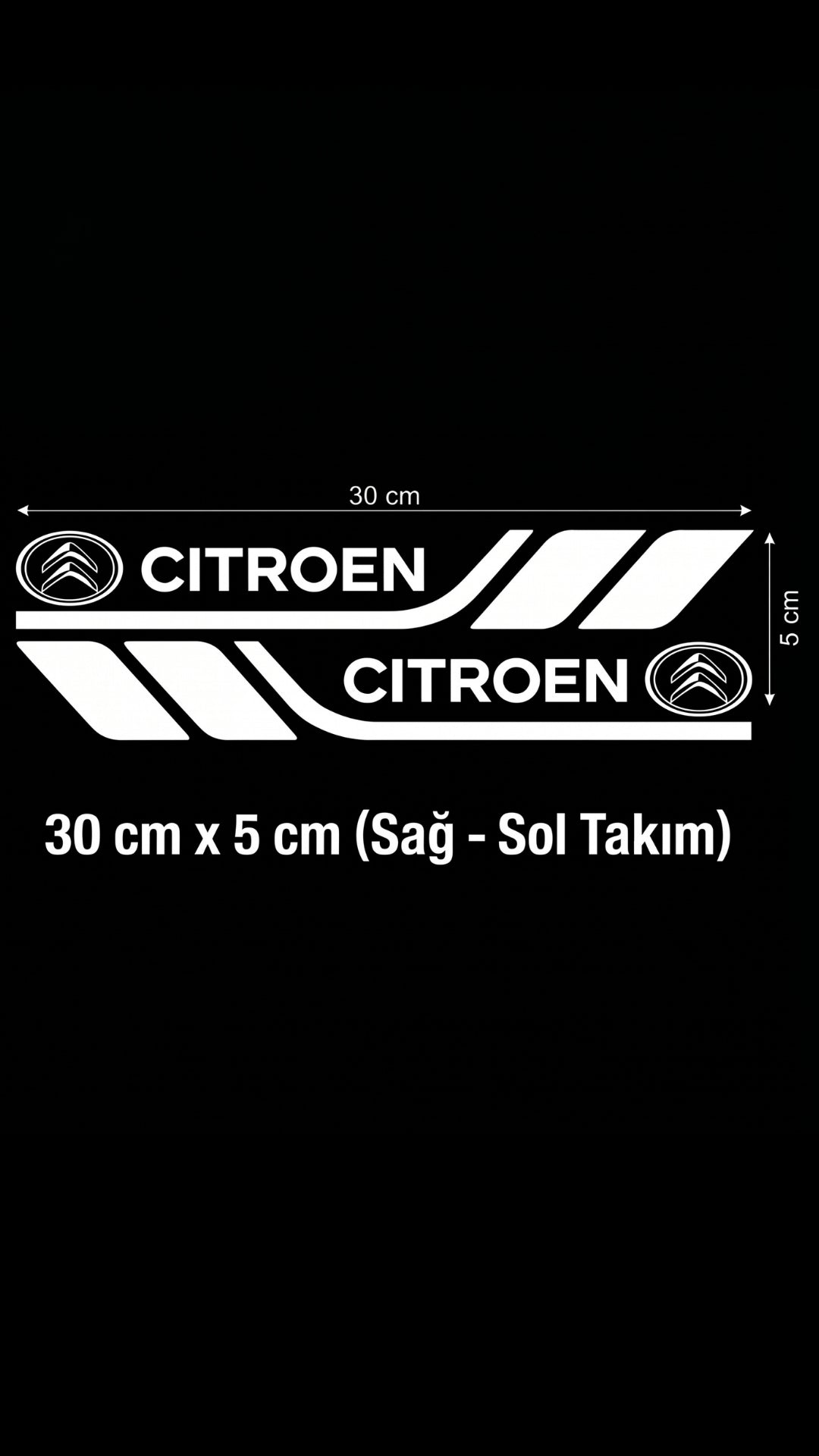 Marka Logolu Su Geçirmez  Araç Kapı ve Tampon Gövde Sticker Seti
