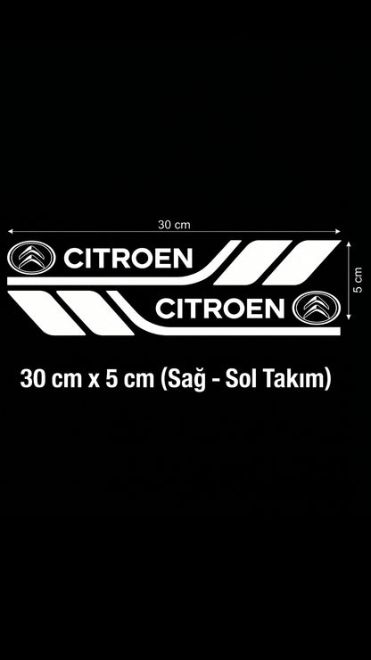 Marka Logolu Su Geçirmez  Araç Kapı ve Tampon Gövde Sticker Seti