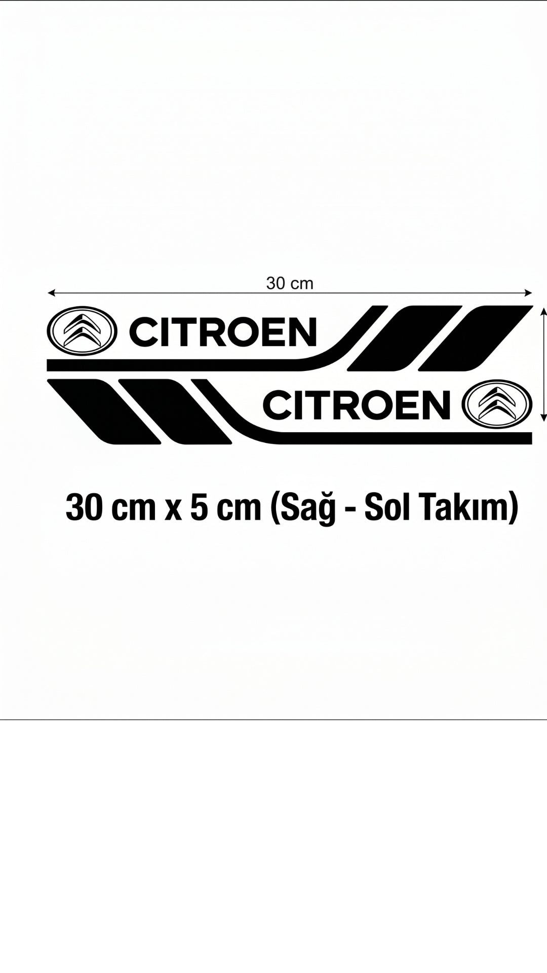 Marka Logolu Su Geçirmez  Araç Kapı ve Tampon Gövde Sticker Seti