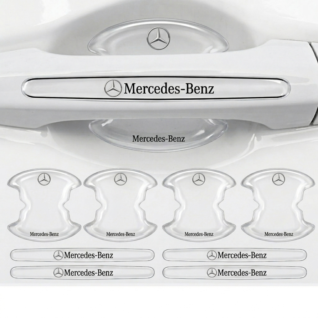 Özel Tasarım Marka Logolu Kapı Kolu Çizik Önleyici Koruma / Premium Aksesuar