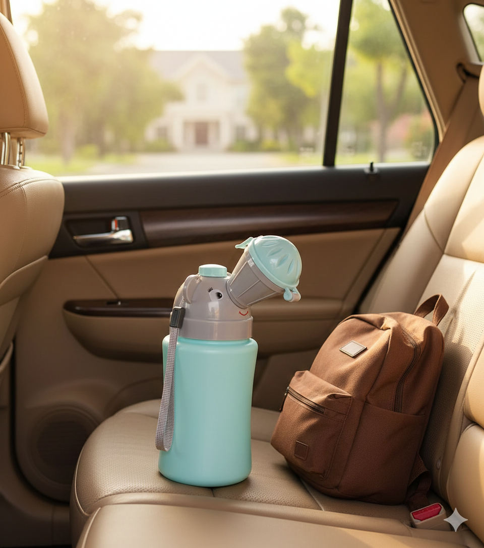 Seyahatlerde Tuvalet Krizini Bitiren Portatif Çocuk Pisuarı – Sızdırmaz & Hijyenik