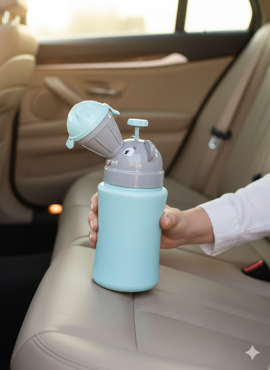 Seyahatlerde Tuvalet Krizini Bitiren Portatif Çocuk Pisuarı – Sızdırmaz & Hijyenik