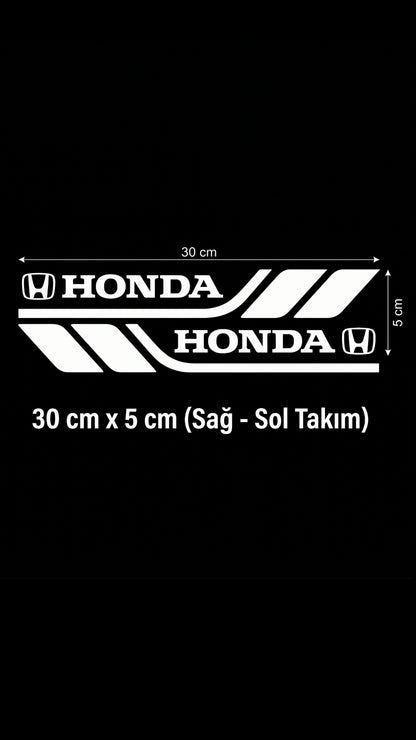 Marka Logolu Su Geçirmez  Araç Kapı ve Tampon Gövde Sticker Seti