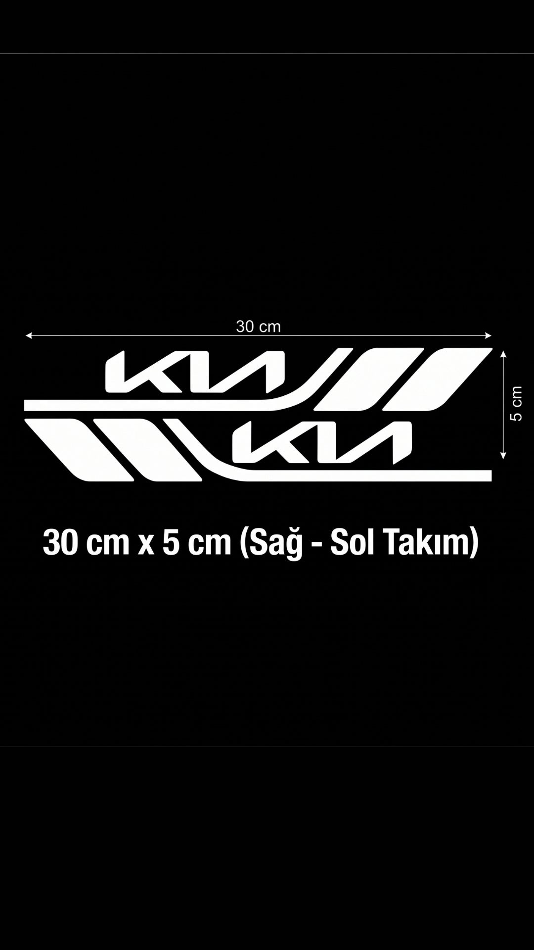 Marka Logolu Su Geçirmez  Araç Kapı ve Tampon Gövde Sticker Seti