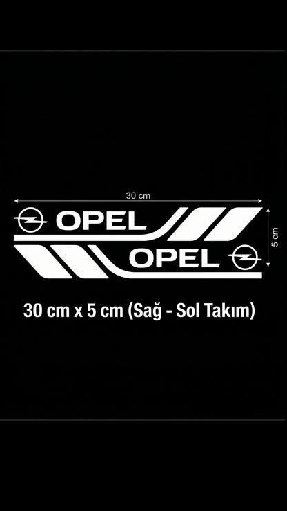 Marka Logolu Su Geçirmez  Araç Kapı ve Tampon Gövde Sticker Seti