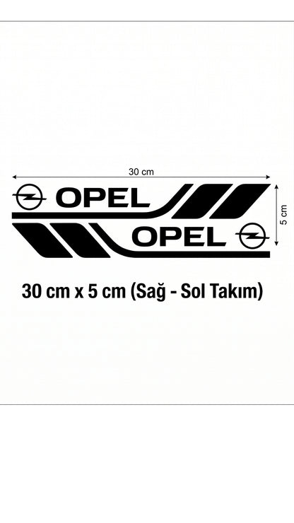 Marka Logolu Su Geçirmez  Araç Kapı ve Tampon Gövde Sticker Seti