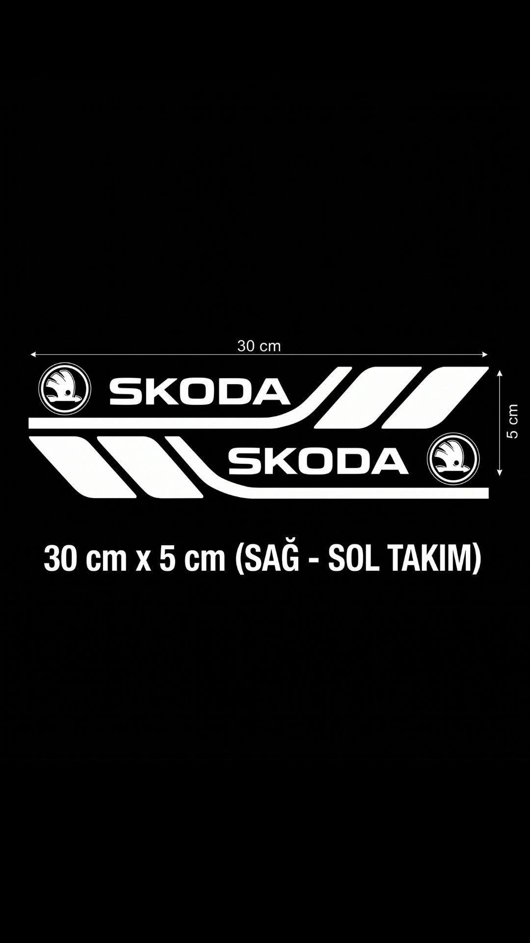 Marka Logolu Su Geçirmez  Araç Kapı ve Tampon Gövde Sticker Seti